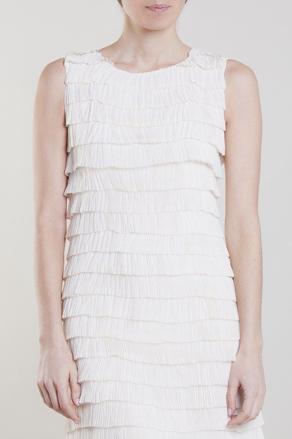 vestido blanco roto rosa palo